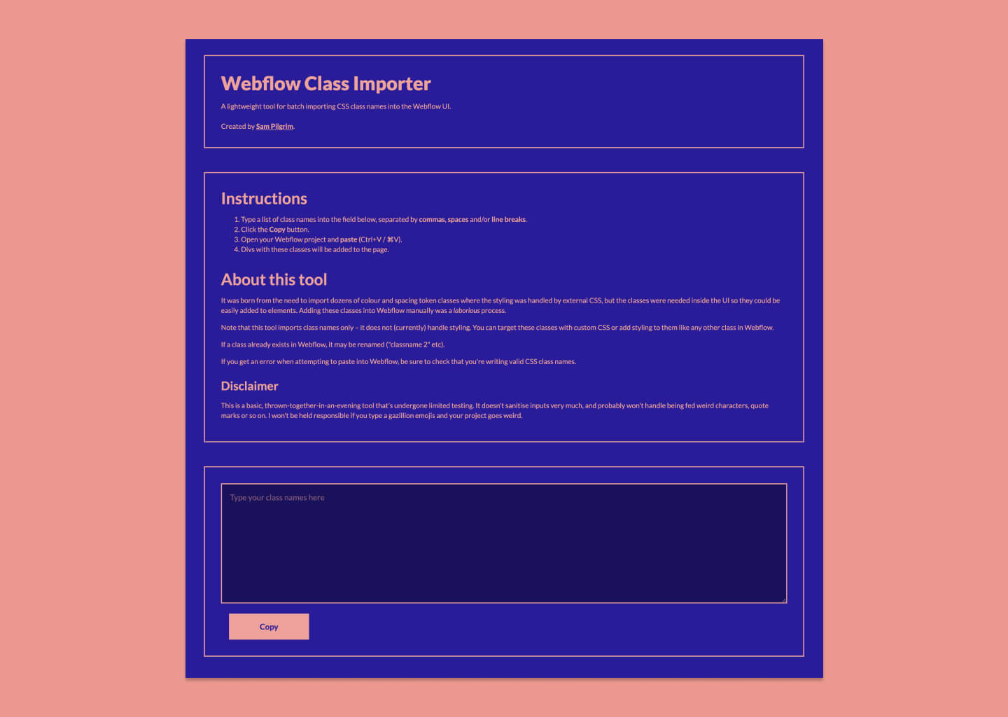 Class importer