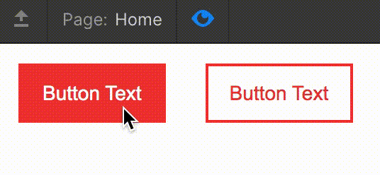 Cursor hovering over buttons in Preview mode