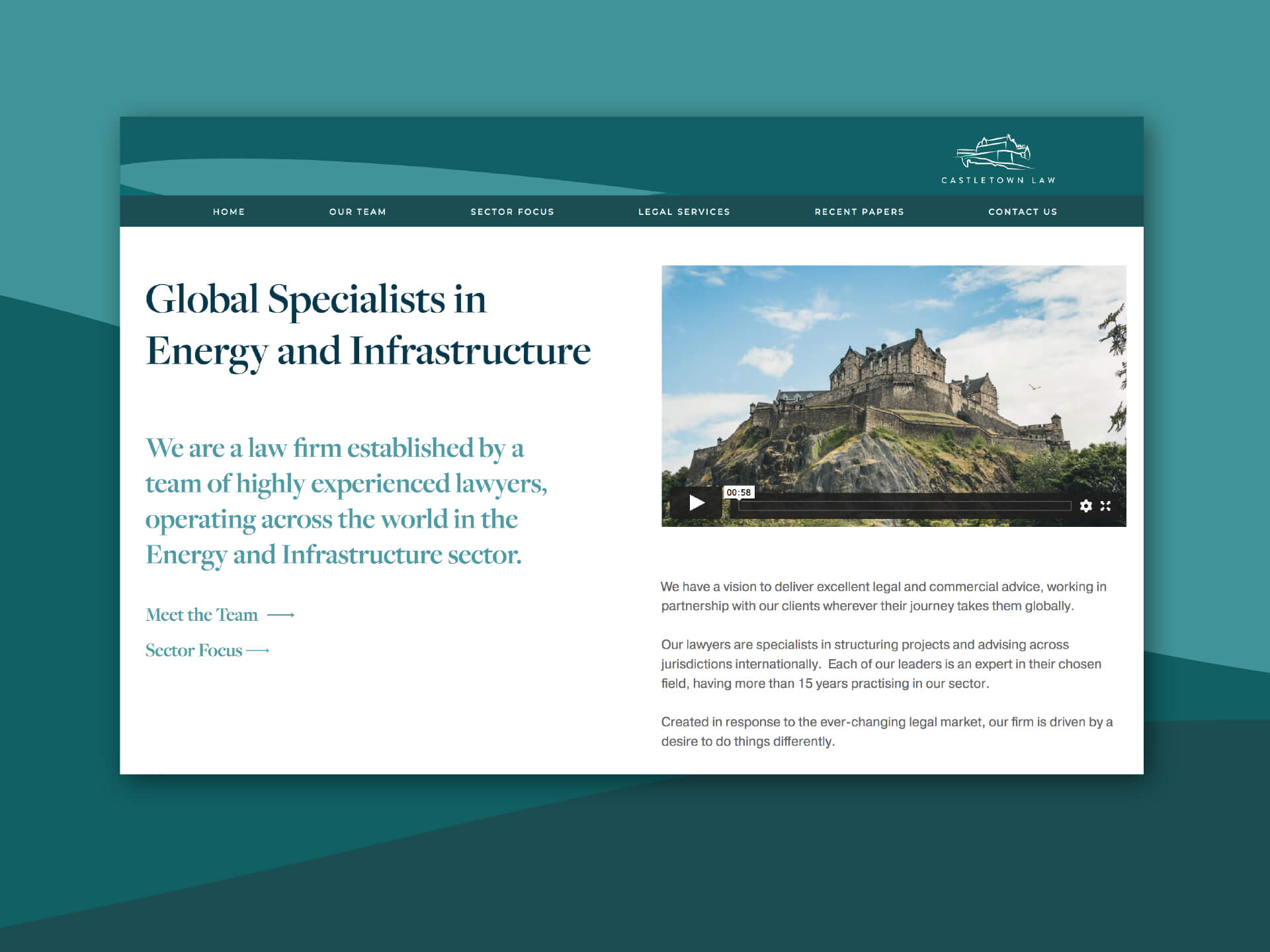 Castletown Law - Webflow development